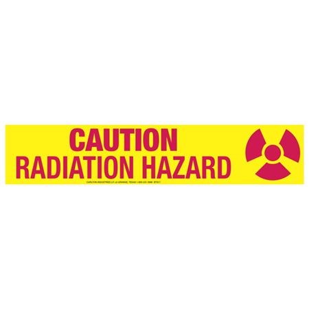 Caution Radiation Hazard (Graphic) Barricade Tape